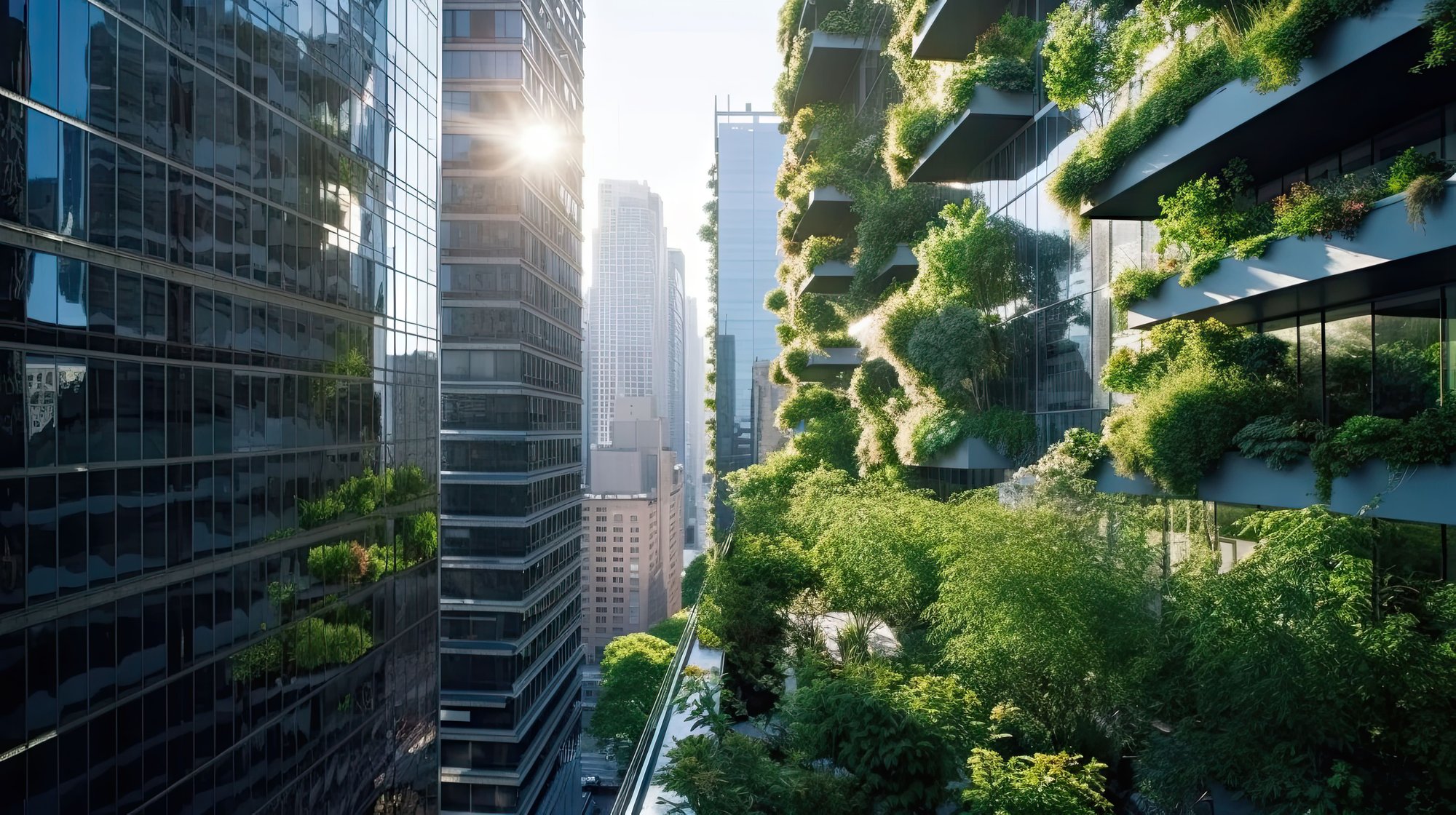 Vertical gardens on modern office buildings – sustainability platform for greener operations