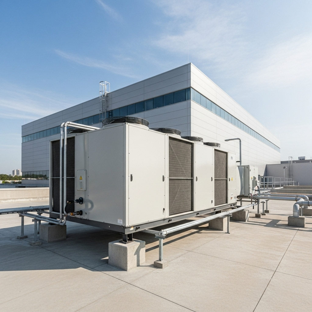 Sensores instalados en el tejado para monitorización